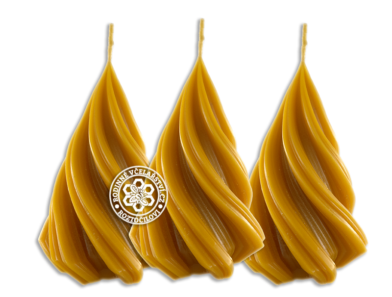 Svíčka stromek spirála včelí vosk